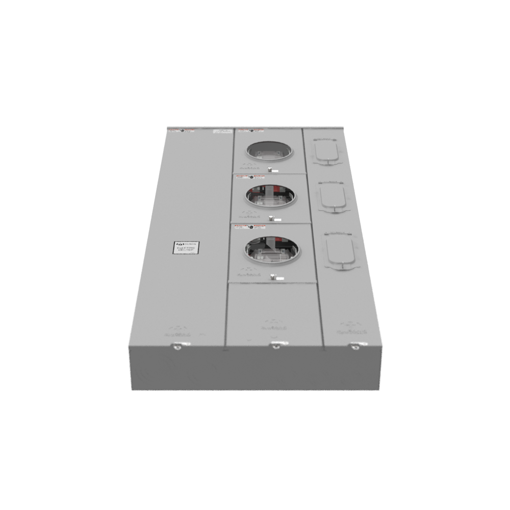 5 Terminal Ringless Large Closing Plate Lever Bypass 3 Position 3-200 Ampere Main Breaker Provision Long Island Lighting Company