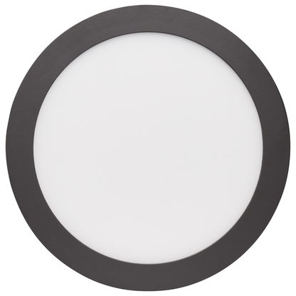 16 watt; 9" Flush Mount LED Fixture; 3000K; Bronze finish; 120/277 volts