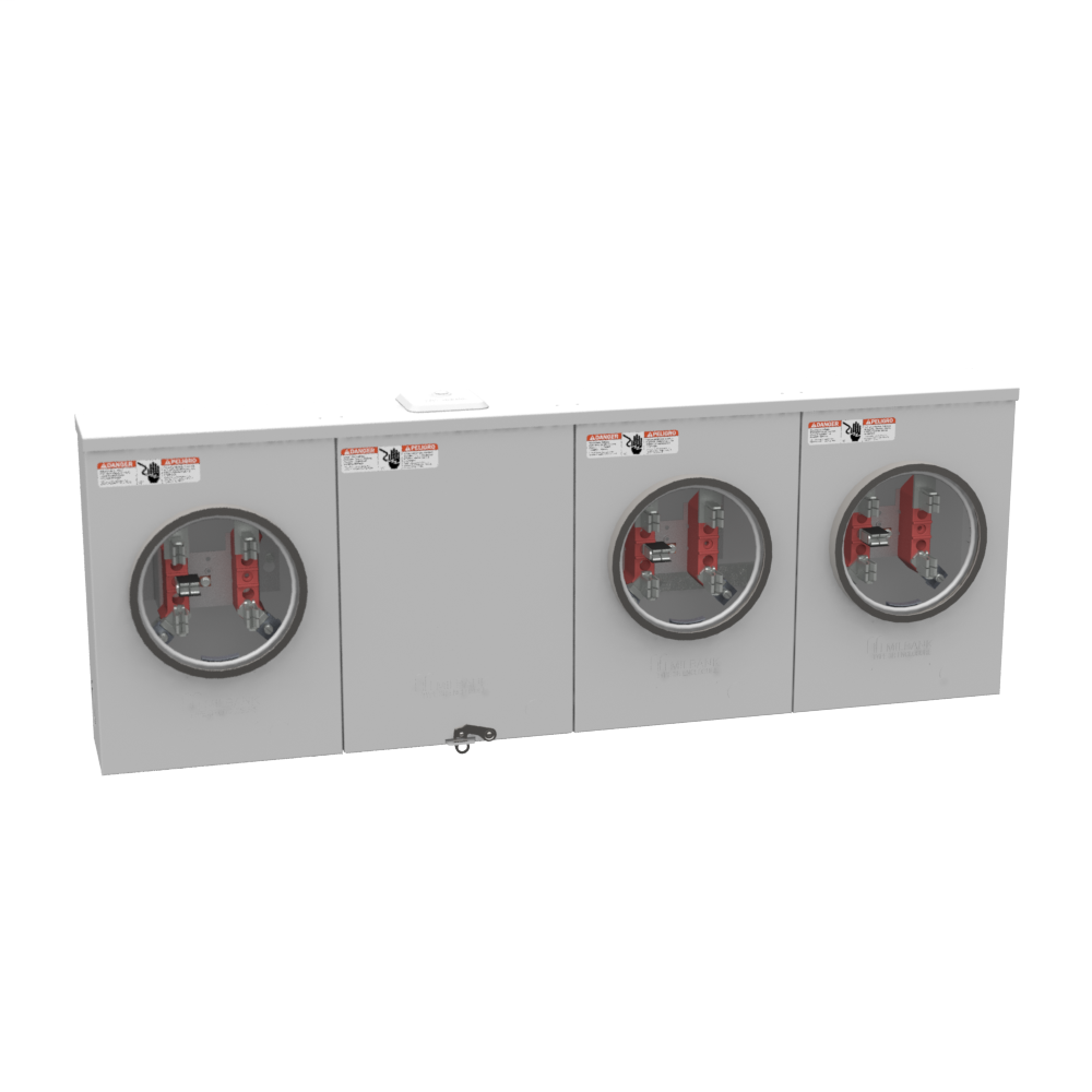 5 Terminal Ring Type Small Closing Plate 3 Position Single Connector 4-600kcmil 7-8 In Barrel Lock Ground With Bracket Provision