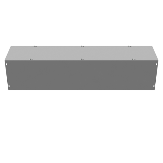 8x36x8 Screw Cover Wireway Type 1 UL Listed Steel No Knockouts ANSI 61 Gray