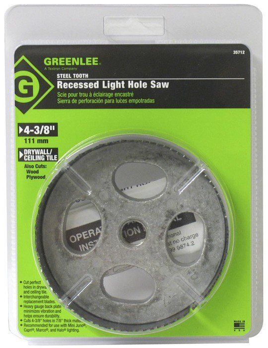 4-3/8" Recessed Light Hole Saw