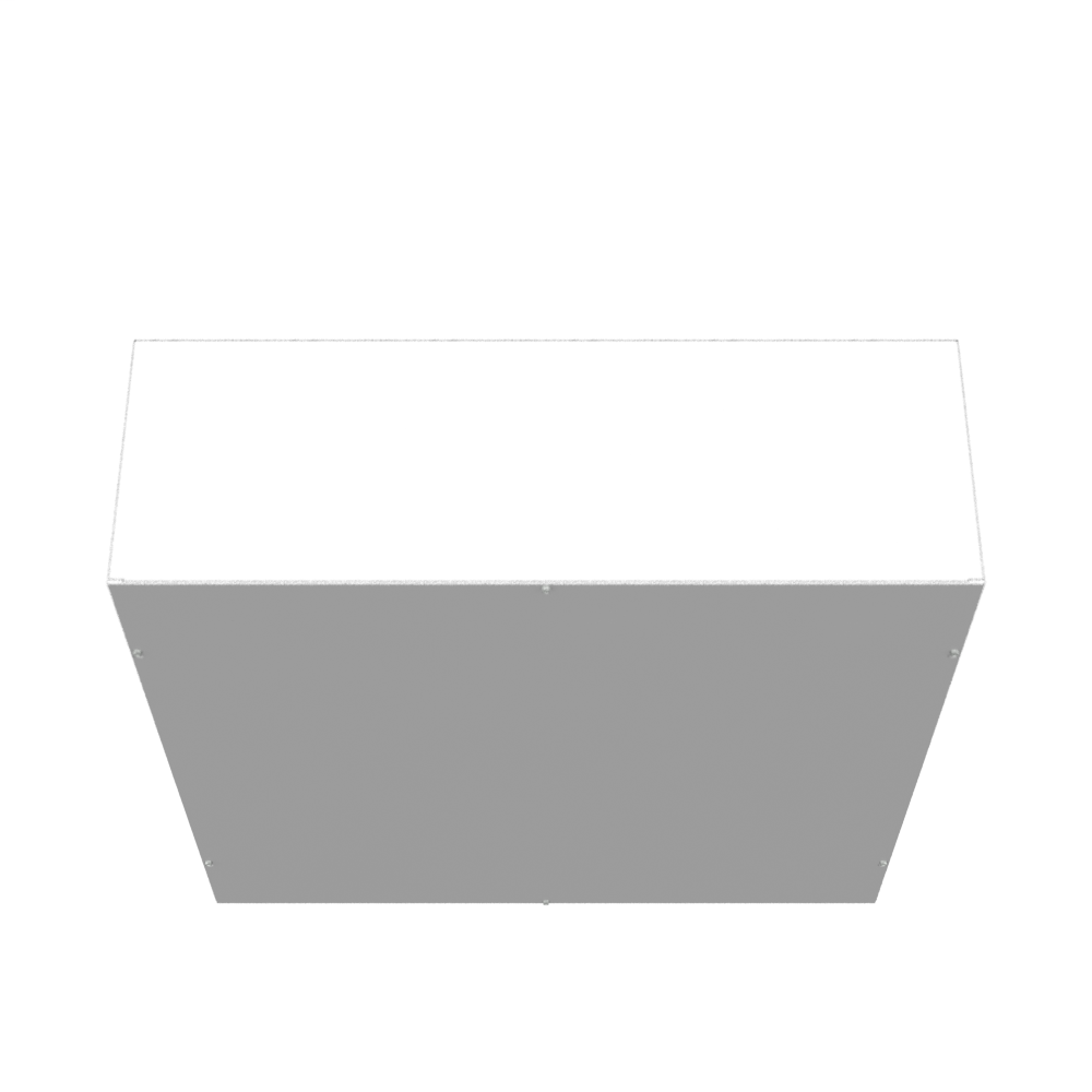 36x12x36 Screw Cover Type 1 UL Steel No KO Gray Cover w/Teardrop Slots Holes In Back
