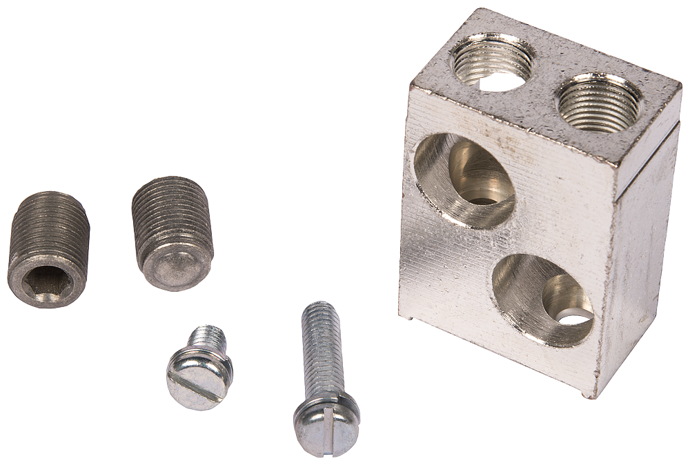 BRKR JD/LD 2/3P CU BODY LUG 2W 500KCMIL