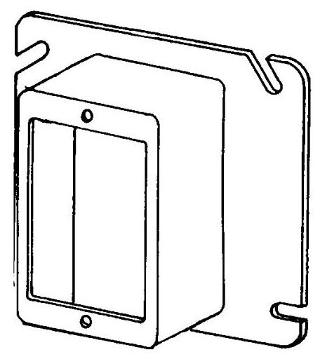 8485E, Electrical Outlet Box Plaster/Mud Ring