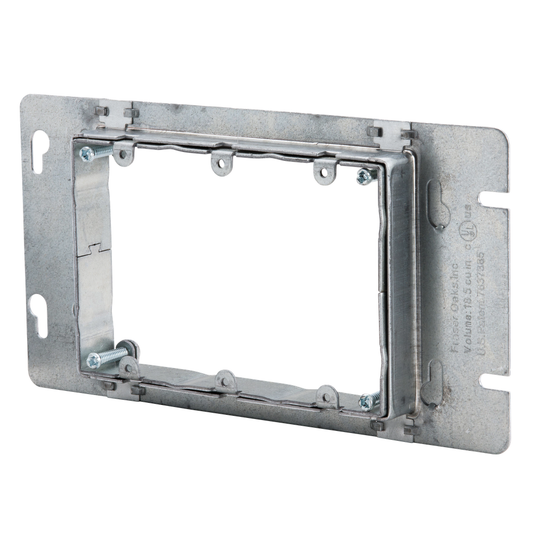 Adjustable Mud Ring, 3 Gang, 3/4"–1 1/2" Drywall
