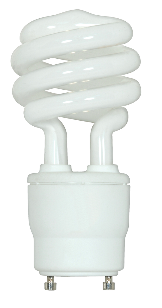 18 Watt; Mini Spiral Compact Fluorescent; 2700K; 82 CRI; GU24 base; 120 Volt