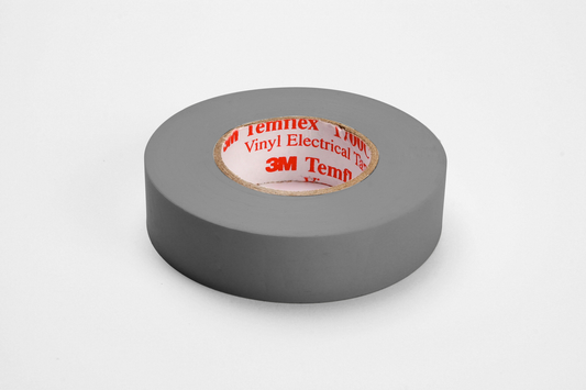 3M™ Temflex™ Vinyl Electrical Tape 1700C, 3/4 in x 66 ft, 1-1/2 in Core, Gray, 10 rolls/carton, 100 rolls/Case
