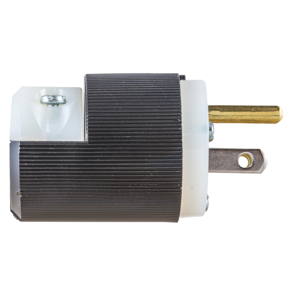 15 Amp Plug, 125V 5-15P Black/White