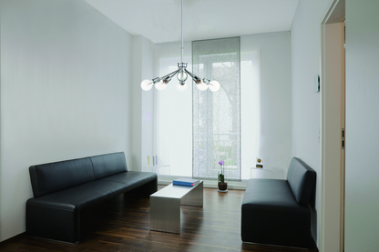 Bounce - 5 Light Pendant with Crystal Accent - Polished Nickel Finish