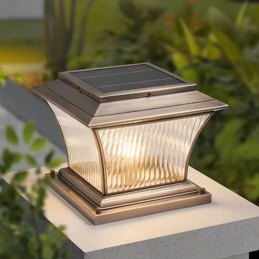 Waterproof Copper Outdoor Pillar Light European style