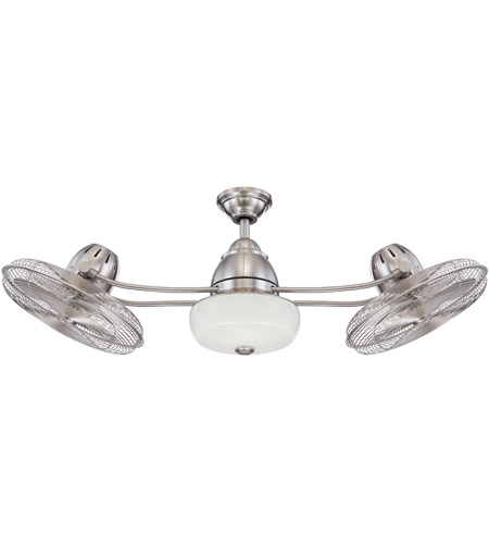 48" Bellows II in Brushed Polished Nickel w/ Brushed Polished Nickel Blades