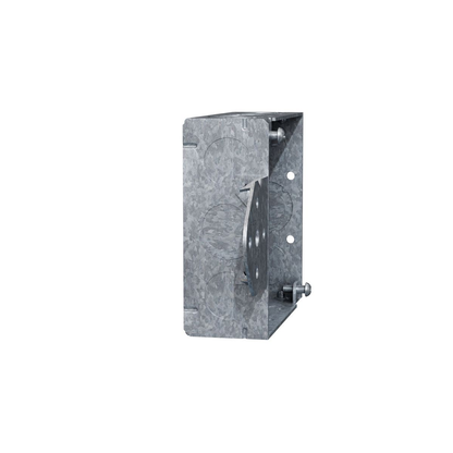 4 in. Square Box, Welded, 1-1/2 in. Deep with Nine 1/2 in. KO's and Five TKO's, Flush, B Bracket