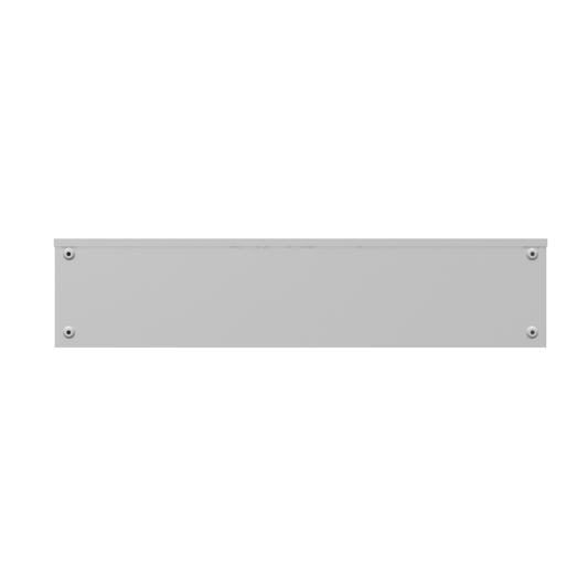 8x36x8 Screw Cover Wireway Type 3R UL Listed Steel No Knockouts ANSI 61 Gray Quad D Knockout For Lock