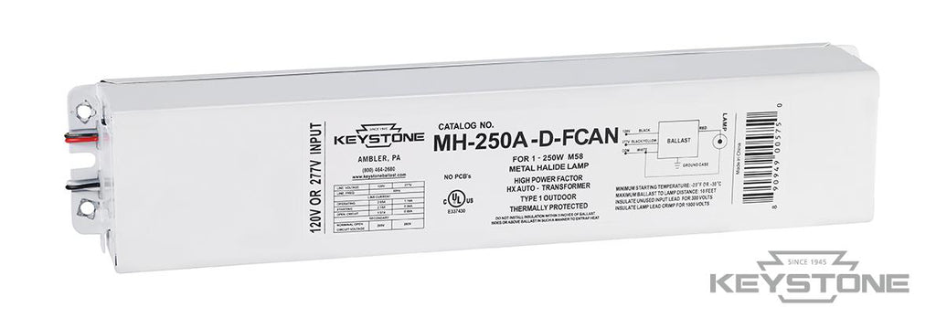 250W (M58) Metal Halide, F-CAN