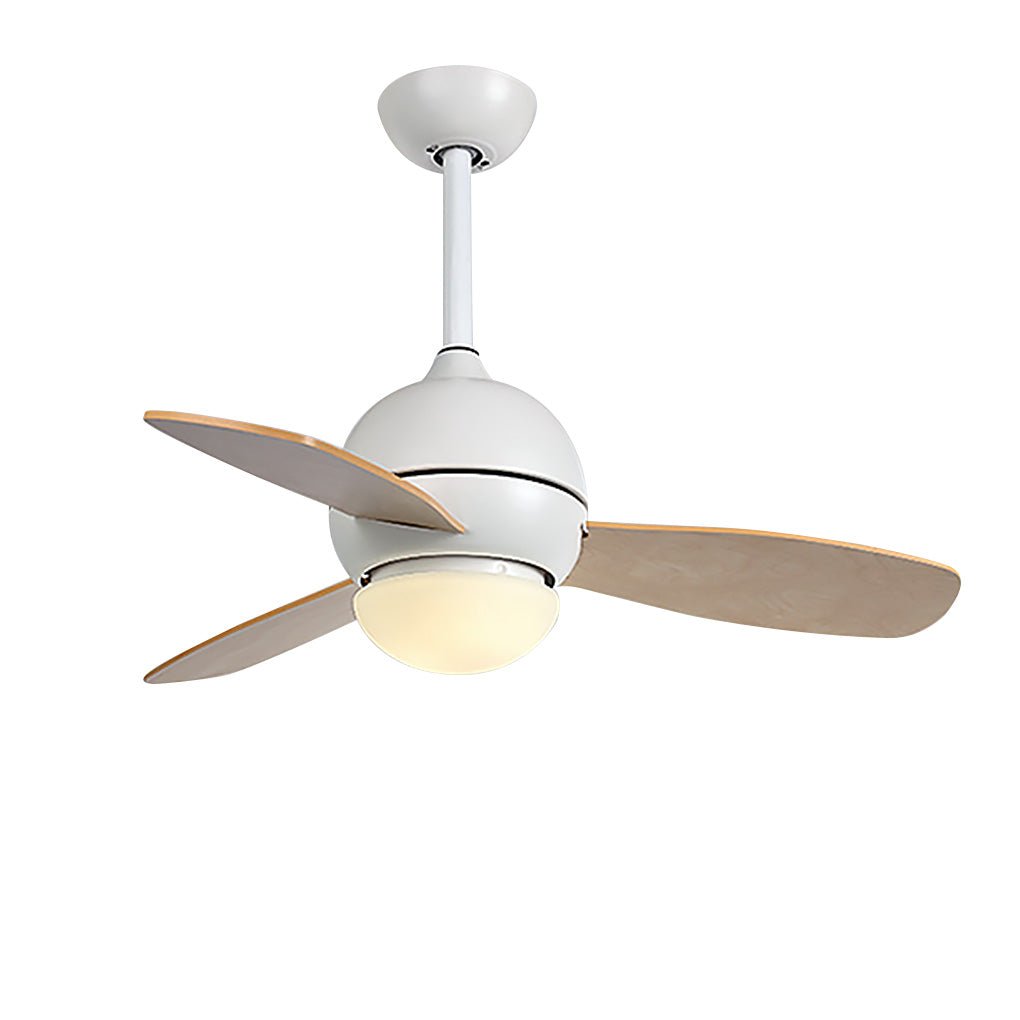 Wooden Blade Ceiling Fan with Light LED Atmosphere Light