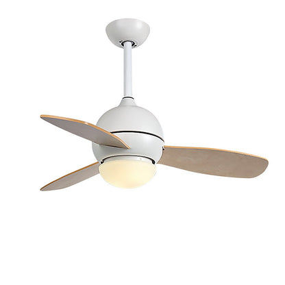 Wooden Blade Ceiling Fan with Light LED Atmosphere Light