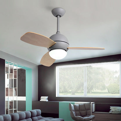 Wooden Blade Ceiling Fan with Light LED Atmosphere Light