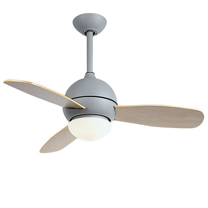 Wooden Blade Ceiling Fan with Light LED Atmosphere Light