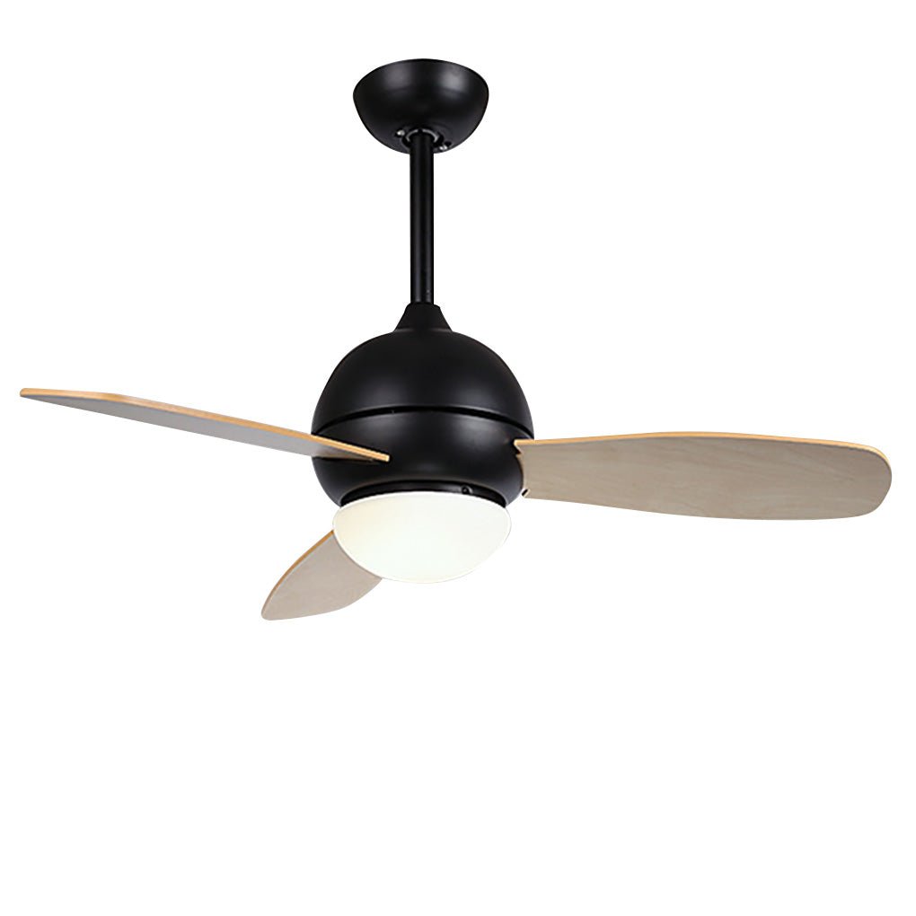 Wooden Blade Ceiling Fan with Light LED Atmosphere Light