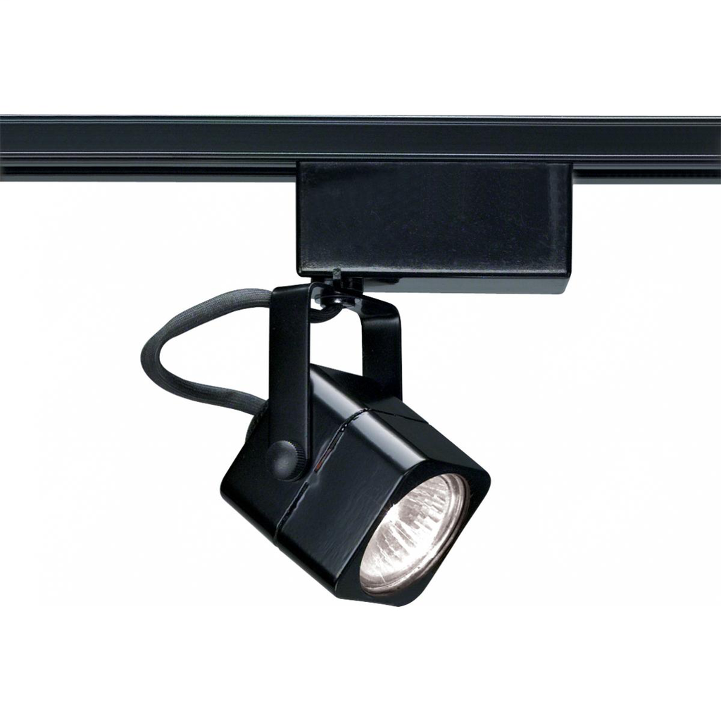 1 Light - MR16 - 12V Track Head - Square - Black Finish