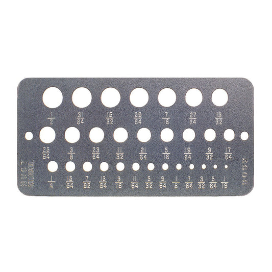 60 HOLE METAL DRILL GAUGE