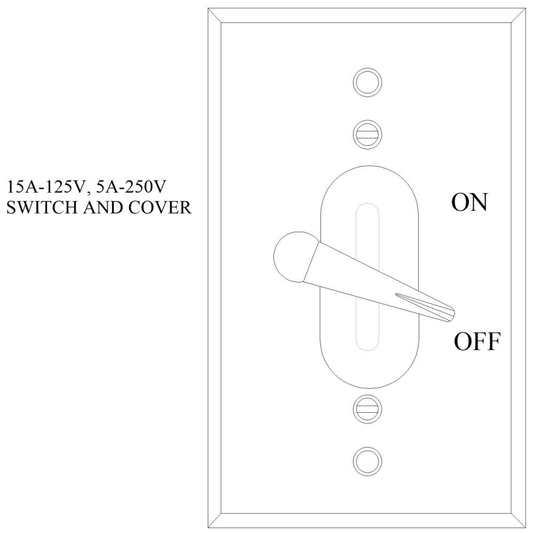 30480, Weatherproof Device Box Switch and Cover
