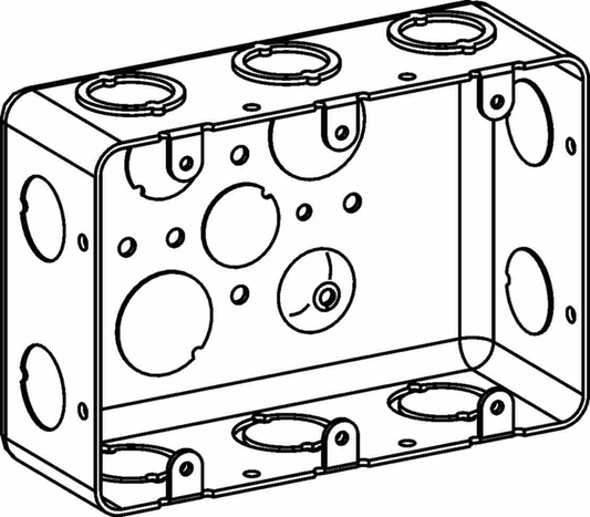 2-1/8" DEEP, 3-GANG DRAWN MULTIGANG HANDY BOX