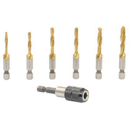 7-piece Drill/Tap Bit Kit for Stainless Steel (Standard)