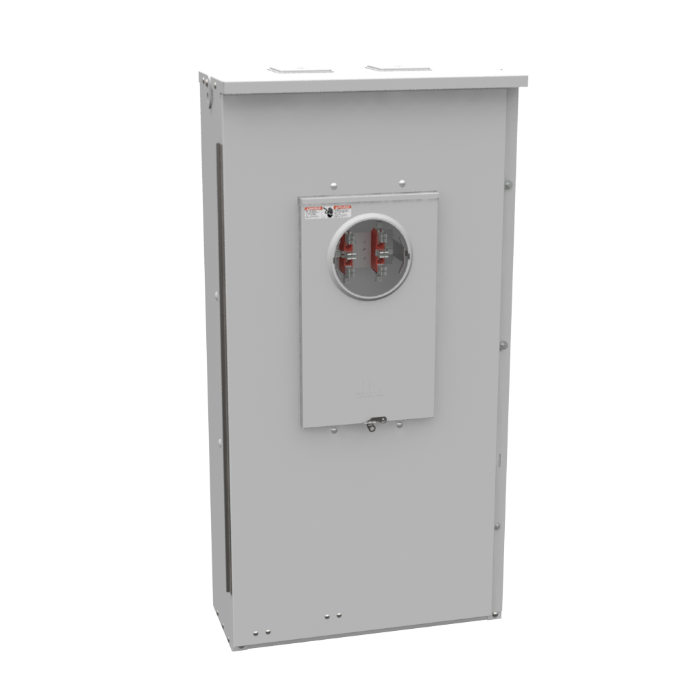 6 Terminal Ringless 2 Large Closing Plates Test Switch Prewired 26in-51in-10in Painted Steel Long Island Lighting Company