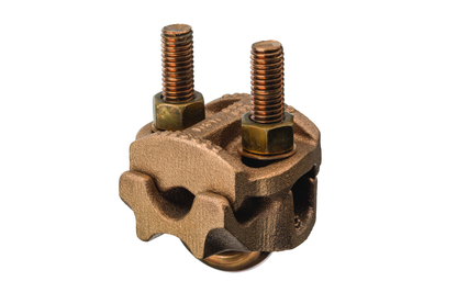 Bronze U-Bolt Clamp, 1/2″-3/4″ Pipe, 7/8″-1″ Rod, 300-500 AWG