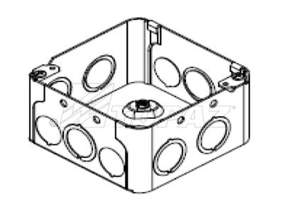 4" Square Welded Deep Boxes 1/2" & 3/4" KO