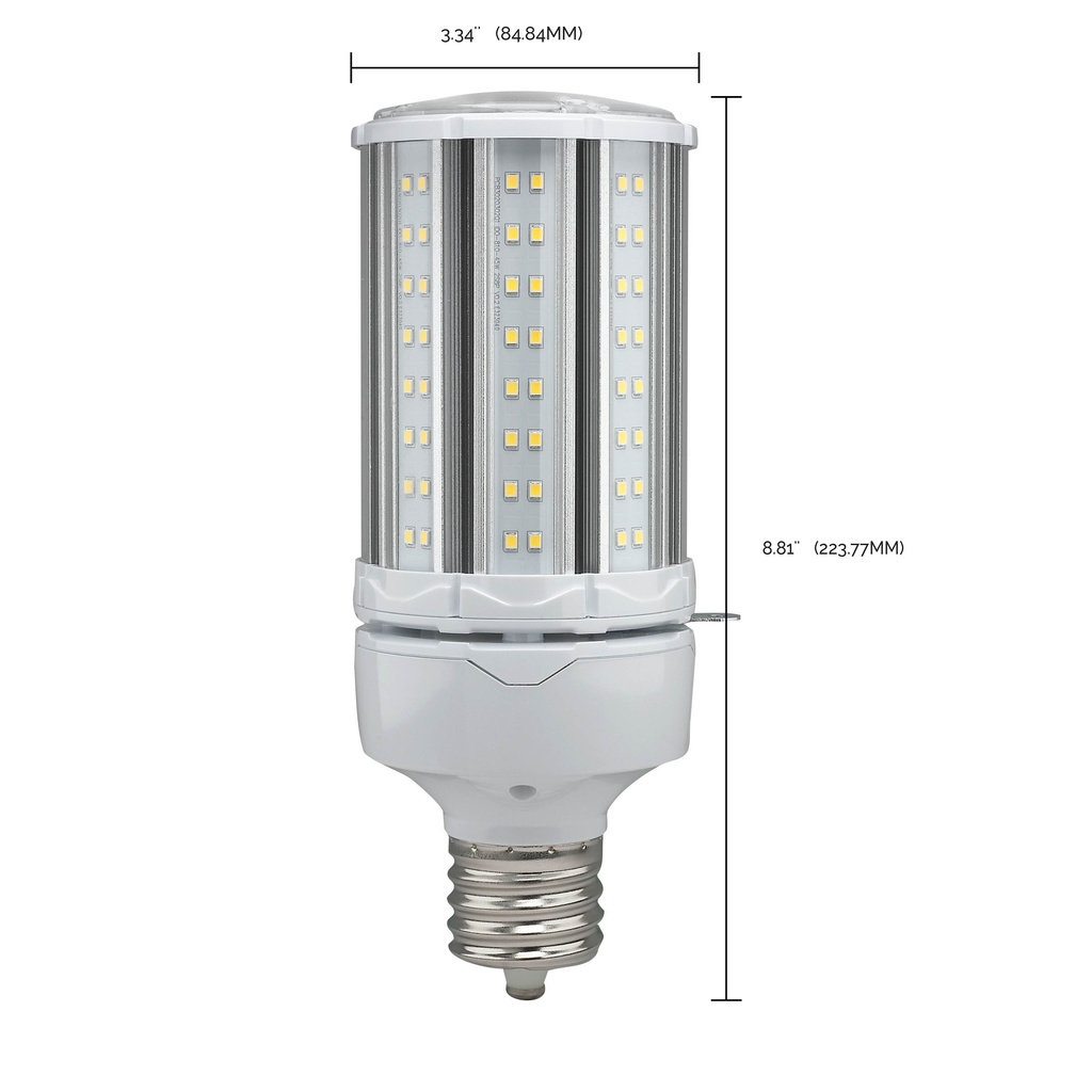 45 Watt LED HID Replacement; 5000K; Mogul extended base; Type B Ballast Bypass;100-277 Volt
