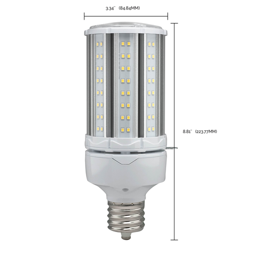 45 Watt LED HID Replacement; 5000K; Mogul extended base; Type B Ballast Bypass;100-277 Volt