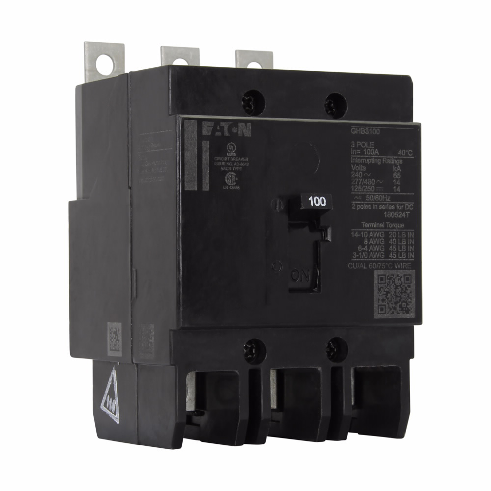 60 Amp Bolt-On Molded Case 3 Pole Circuit Breaker, 480 Volt
