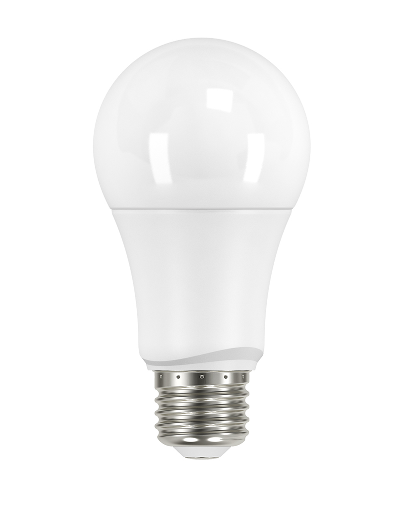 9.5 Watt; A19 LED; Frosted; 2700K Medium base; 220 deg. Beam Angle; 120 Volt; Non-Dimmable