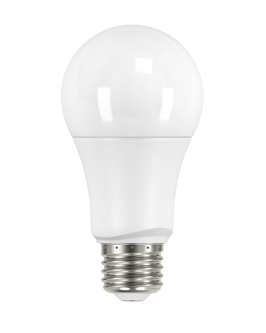 9.5 Watt; A19 LED; Frosted; 2700K Medium base; 220 deg. Beam Angle; 120 Volt; Non-Dimmable