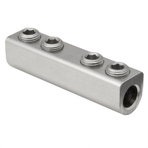 Aluminum Splicer/Reducer, Dual Rated, Conductor Range 750-250, Tin Plated, UL, CSA