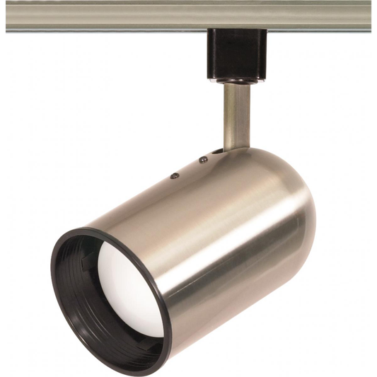 1 Light - R20 - Track Head - Bullet Cylinder - Brushed Nickel Finish