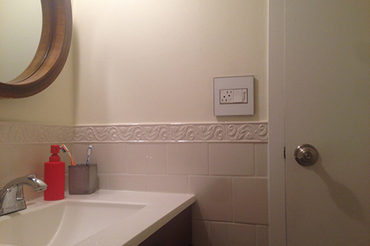 adorne® Tamper-Resistant 15A Duplex Self-Test GFCI Receptacles, White