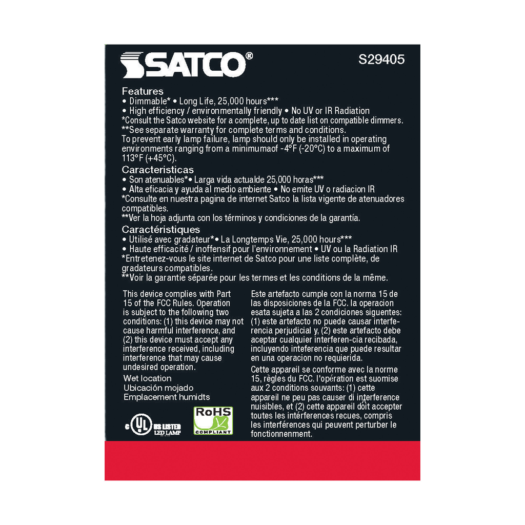 6.5 Watt; PAR20 LED; 2700K; 40 deg. Beam Angle; Medium base; 120 Volt
