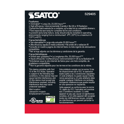 6.5 Watt; PAR20 LED; 2700K; 40 deg. Beam Angle; Medium base; 120 Volt
