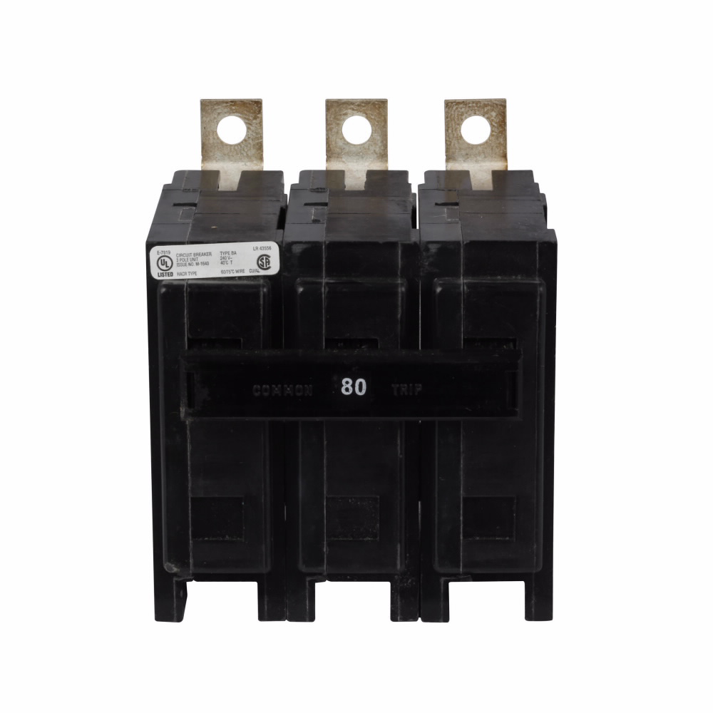 Breaker 80A 3P 240V Type BAB 10 KAIC Bolt on