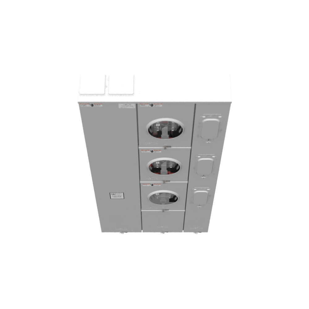 5 Terminal Ringless Large Closing Plate Lever Bypass 3 Position 3-200 Ampere Main Breaker Provision Long Island Lighting Company
