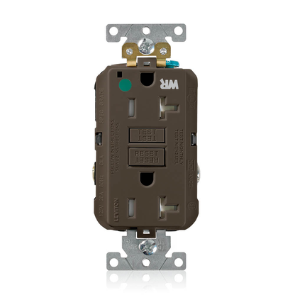 20 Amp SmartlockPro® GFCI Receptacle/Outlet, Hospital Grade, Weather and Tamper-Resistant