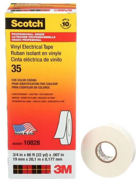 35-3/4X66FT-WH, Electrical Tape