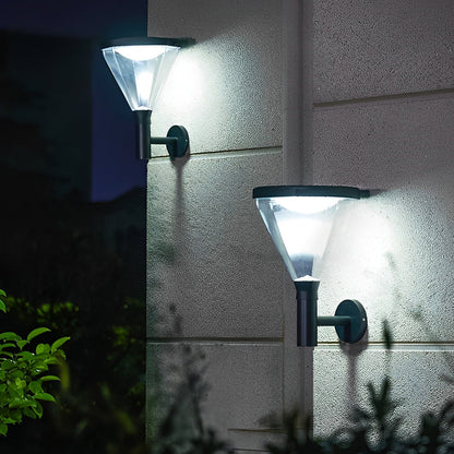 Waterproof LED Black Modern Solar Outdoor Wall Lights Wall Lamp