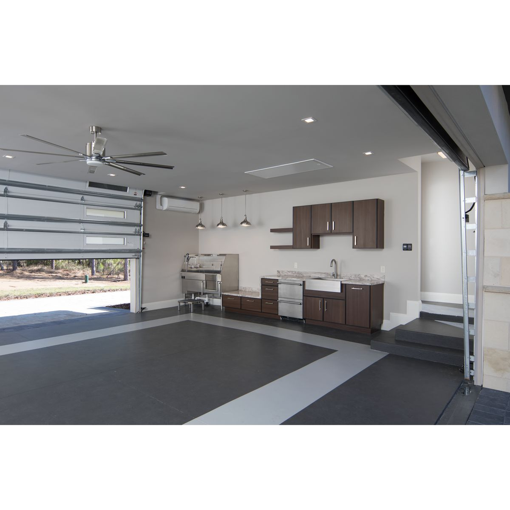 72" 18W LED 8 Blade Brushed Nickel ceiling fan