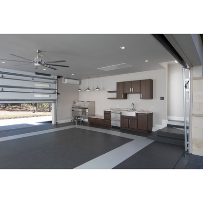 72" 18W LED 8 Blade Brushed Nickel ceiling fan
