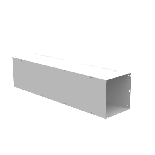 12x48x12 Screw Cover Wireway Type 1 UL Listed Steel Knockouts ANSI 61 Gray