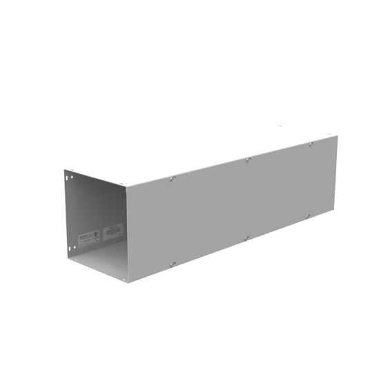 10x36x10 Screw Cover Wireway Type 1 UL Listed Steel No Knockouts ANSI 61 Gray